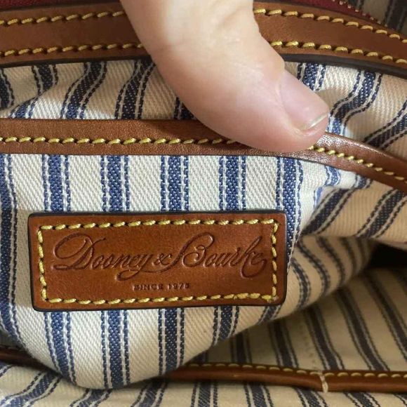 Dooney & Bourke Leather Tote Bucket Drawstring Bag Purse Handbag - Picture 6 of 7